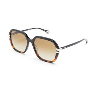 Chlo&eacute; Sunglasses, female, Black, Size: 57 MM Ch0204S 003 Sunglasses