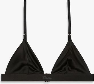 Calvin Klein Womens Calvin Klein UNLINED TRIANGLE Womens Black - Size: MEDIUM