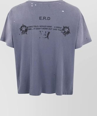 Enfants Riches Deprimes endless dream graphic raw edge t shirt