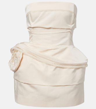 Magda Butrym Cotton and silk corset dress