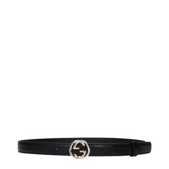 Gucci Damess Leren riem zwart