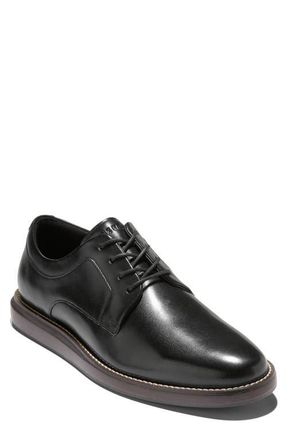 Cole Haan Grand Neoclassic Plain Toe Derby in Black /Dk Natural at Nordstrom, Size 11.5