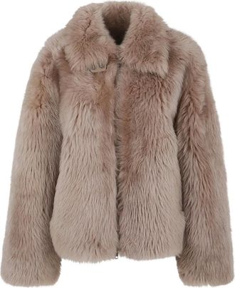 DESA 1972 zip-up shearling jacket - Neutrals