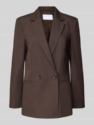Jake*s Regular Fit Blazer mit Reverskragen in Dunkelbraun, Gr&ouml;&szlig;e 42