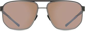 Mykita Perry Polarized 363 Mens Sunglasses Black Size 60