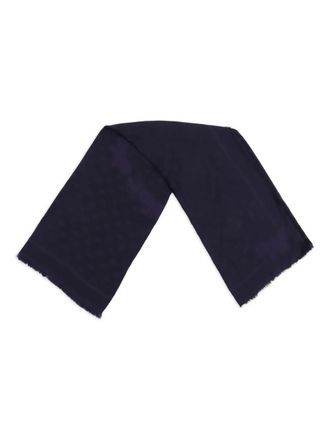Max Mara DIRE butterfly-motif scarf - Blue