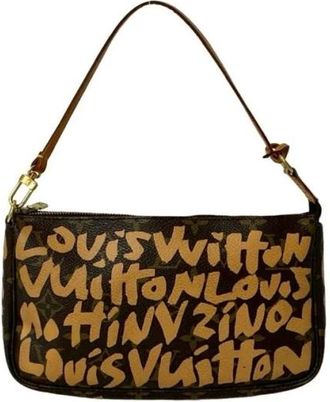 Louis Vuitton Pre-owned Shoulder Bags, female, Brown, Size: ONE SIZE Pre-owned Printed Handle Bag