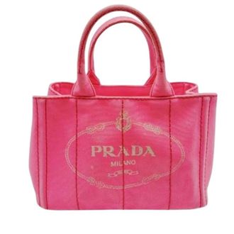 Prada Pre-owned Tote Bags, female, Pink, Size: ONE SIZE Pre-owned Canvas Tote Bag