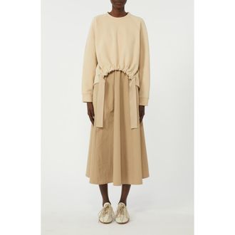 Max Mara Destino Sweatshirt & Dress Set in Hazelnut Brown at Nordstrom, Size Large
