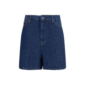 Marine Serre Cotton Bermuda Womens Shorts