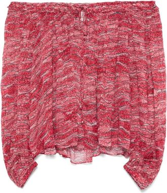 Isabel Marant Dames, Blouses & Shirts, Rood, Maat: XS Viscose