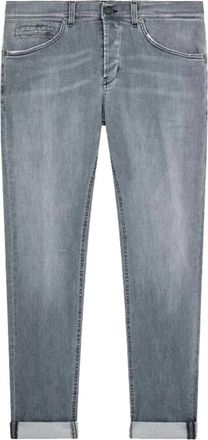 Dondup Stijlvolle George Broek - Heren - Slim Fit Jeans - Grijs - W35 - Katoen - Jeans