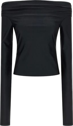 Andamane off-the-shoulder long-sleeved top - women - Polyamide/Spandex/Elastane - S - Black