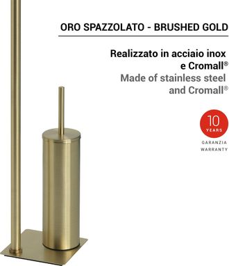 Gedy Gedy - Tr328800000 Trilly Toallero Y Columna De Pie Oro Cepillado - Ref: Tr328800000