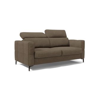 Divani.Store Gardenia Divano Letto Materasso Alto 18 Cm Con Poggiatesta Reclinabili E Rivestimento Impermeabile T02 198 Cm (mat. 140x197) Marrone