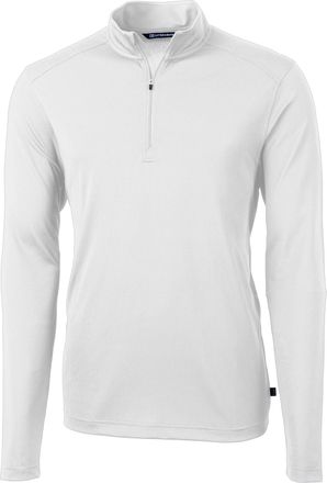 Cutter & Buck Virtue Eco Pique Recycled Quarter Zip Mens Pullover Jacket