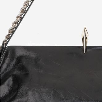 Benedetta Bruzziches Womens Sophia Leather Bag Black Calfskin Shoulder