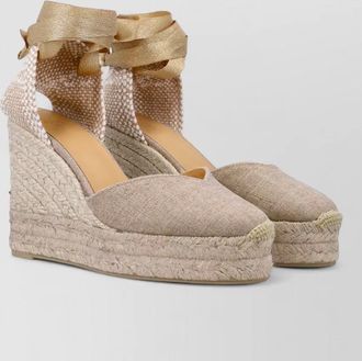 Castaner chiara espadrille wedge peep toe sole