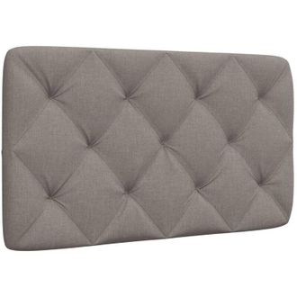 vidaXL Cabecero De Cama Acolchado Tela Gris Taup&eacute; 90 Cm Vidaxl