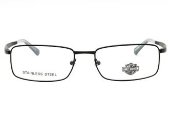 Harley-Davidson HD50099 Rectangular Metal Frame Eyeglasses - Black