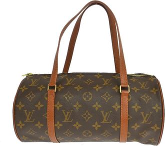 Louis Vuitton Papillon Handbag Monogram Canvas Brown Canvas Handbag (Pre-Owned)