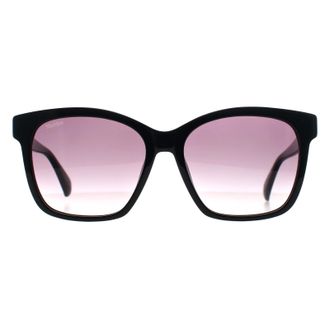 Max Mara Vierkant Dames Glimmend Zwart Rook Grijs Verloop MM0042 Logo9