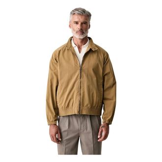 Barbour Jassen, Heren, Beige, L, Katoen, Royston Harrington Jas