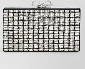 Self Portrait diamante clutch bag