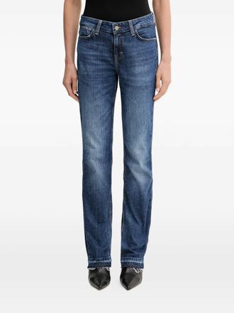 Guess Co raw-cut straight-leg jeans - Blue