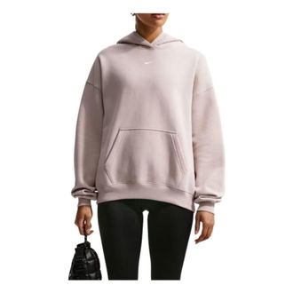 Nike (WMNS) Nike Studio Fleece Medium Weight Hoodie Cream II Sail IM8502-236