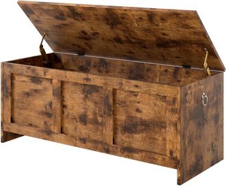 Levede Levede Storage Bench Rustic Wooden Cabinet Chest Table Toy Box Indoor Furniture