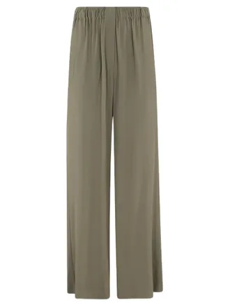Federica Tosi Fluid Wide-Leg Trousers With Elastic Waistband
