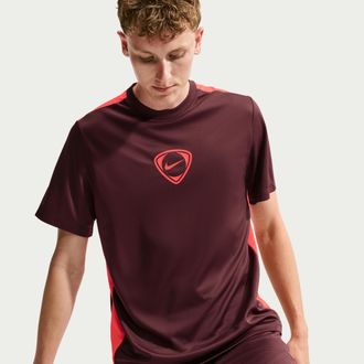 Nike Mens Academy+ Dri-FIT Short-Sleeve Soccer Top in Purple | IF1524-658