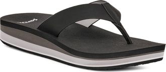 Sanuk Highland Flip Flop in Black/grey at Nordstrom, Size 11