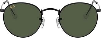 Ray-Ban Round Metal - unisex - Zonnebrillen - Zwart - 50 MM - Accessoires