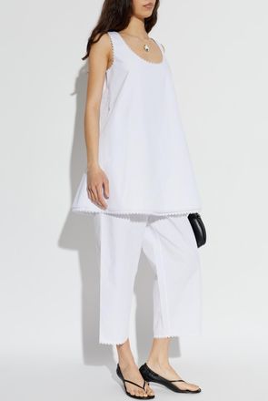 R&oacute;he Wide-leg Trousers, Womens, White