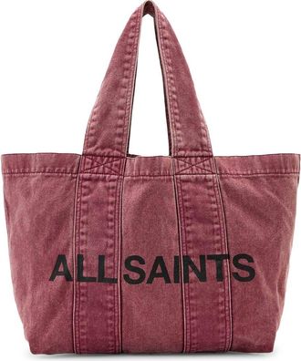 AllSaints Izzy Denim Tote in Raspberry Pink at Nordstrom