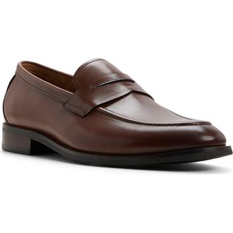 Brooks Brothers Glenrock Apron Toe Penny Loafer in Cognac at Nordstrom, Size 10.5