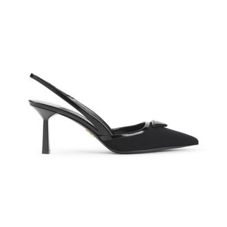 Prada Black Slingback Pumps