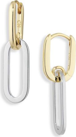 Nordstrom Rack Paper Clip Chain Drop Earrings in Gold- Silver at Nordstrom Rack