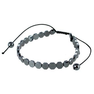 Trafalgar Store Hawk Metallic Disc Adjustable Bracelet in Silver at Nordstrom