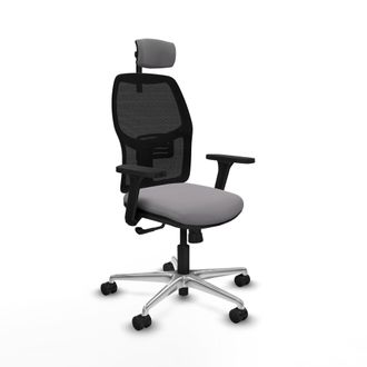 Piqueras y Crespo Silla De Oficina Piqueras Y Crespo Alfera Negro Soporte Lumbar Reposacabezas