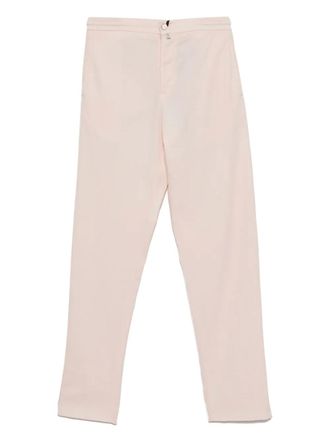 Kiton straight-leg trousers - men - Elastane/Cotton/Cotton/Lyocell - 50 - Pink
