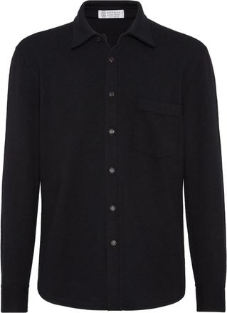 Brunello Cucinelli knitted shirt - Black