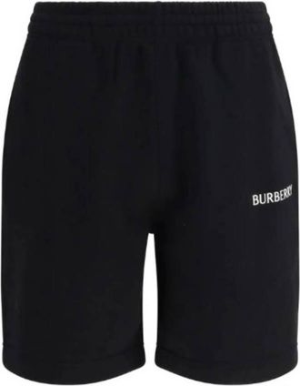 Burberry Logo Cotton Shorts, Size Medium