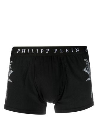 Philipp Plein Boxershorts met logoband - Zwart