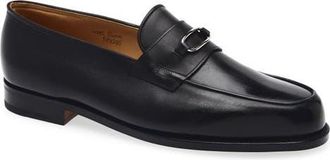 John Lobb Lopez Ring Penny Loafer in Black at Nordstrom, Size 10.5Us