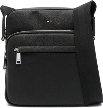 BOSS Ray messenger bag - men - Recycled Polyurethane/Polyester/Recycled Polyamide/Polyester/Polyurethane - One Size - Black