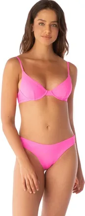 Maaji Maaji Sublimity Bikini Bottom Womens Radiant Pink Stretch Swimwear GBO2751