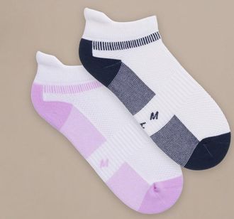 BAM Womens Technical Trainer Running Socks - 2 Pack -Size 4-7